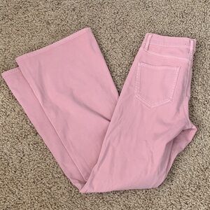 Express Jeans Slim Flare Mid Rise pink Wash Denim Women's Size 6 Boho‎ Western